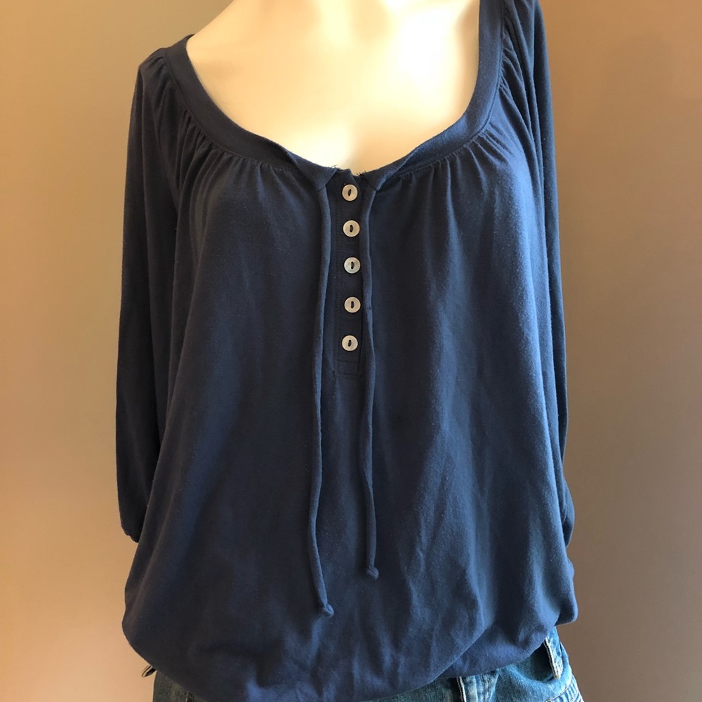 Mossimo Navy Top, large